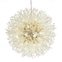 8/9/12 Heads LED Pendant Light Nordic Dandelion Chandelier Fireworks Crystal Lamp Artistic Living Room Dining Room Bedroom Lamp Romantic Clothing Store Bar Lamp 15-22inch