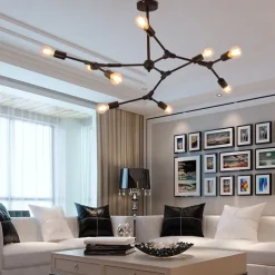 6/8/9 Heads Pendant Light Modern Chandelie Living Room Bedroom Metal Painted Finishes Nordic Style 110-120V 220-240V