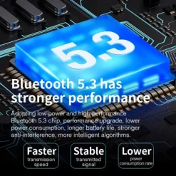 696 HI92 Hands Free Telephone Driving Headset Ear Hook Bluetooth 5.3 Noise cancellation for Apple Samsung Huawei Xiaomi MI Everyday Use Traveling Cycling Office Business Travel Entertainment Car