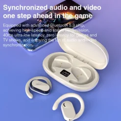 696 HI92 Hands Free Telephone Driving Headset Ear Hook Bluetooth 5.3 Noise cancellation for Apple Samsung Huawei Xiaomi MI Everyday Use Traveling Cycling Office Business Travel Entertainment Car