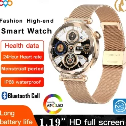 696 HK88 Smart Watch 1.19 inch Smart Band Fitness Bracelet Bluetooth Pedometer Call Reminder Heart Rate Monitor Compatible with Android iOS Women Hands-Free Calls Message Reminder Camera Control IP 67