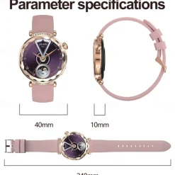 696 HK88 Smart Watch 1.19 inch Smart Band Fitness Bracelet Bluetooth Pedometer Call Reminder Heart Rate Monitor Compatible with Android iOS Women Hands-Free Calls Message Reminder Camera Control IP 67