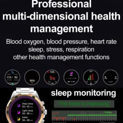 696 HK98 Smart Watch Fitness Tracker ECG PPG Bluetooth Call Reminder Android iOS IP67 48mm 1.43