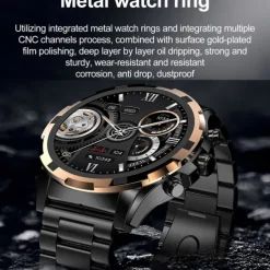 696 HK98 Smart Watch Fitness Tracker ECG PPG Bluetooth Call Reminder Android iOS IP67 48mm 1.43