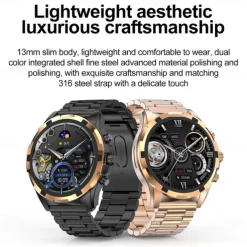 696 HK98 Smart Watch Fitness Tracker ECG PPG Bluetooth Call Reminder Android iOS IP67 48mm 1.43