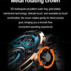 696 HK98 Smart Watch Fitness Tracker ECG PPG Bluetooth Call Reminder Android iOS IP67 48mm 1.43