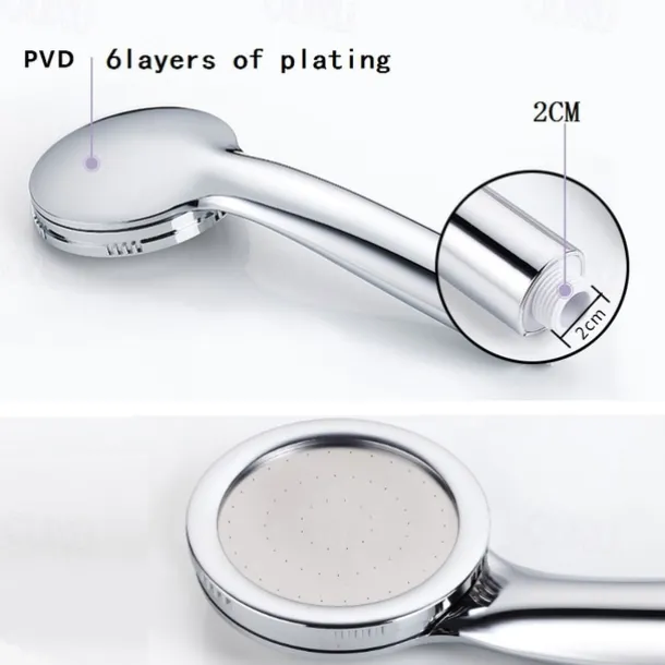 300 Holes Super Pressure Shower Head With Chrome Square Rainfall Handhold Water Saving Sprayer,Stainless Steel Plate and Durable Material