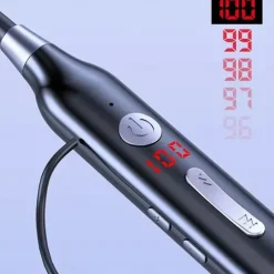 100 Hour Music Wireless Bluetooth Earphone 9D Strong Bass in Ear Sport Headset Neckband With Output MIC