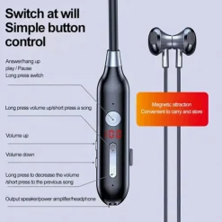 100 Hour Music Wireless Bluetooth Earphone 9D Strong Bass in Ear Sport Headset Neckband With Output MIC