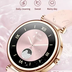 696 I109 Smart Watch 1.27 inch Smartwatch Fitness Running Watch Bluetooth ECG+PPG Pedometer Call Reminder Compatible with Android iOS Women Men Hands-Free Calls Message Reminder IP 67 41mm Watch Case