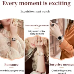 696 I109 Smart Watch 1.27 inch Smartwatch Fitness Running Watch Bluetooth ECG+PPG Pedometer Call Reminder Compatible with Android iOS Women Men Hands-Free Calls Message Reminder IP 67 41mm Watch Case