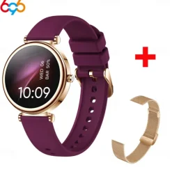 696 I109 Smart Watch 1.27 inch Smartwatch Fitness Running Watch Bluetooth ECG+PPG Pedometer Call Reminder Compatible with Android iOS Women Men Hands-Free Calls Message Reminder IP 67 41mm Watch Case