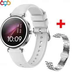 696 I109 Smart Watch 1.27 inch Smartwatch Fitness Running Watch Bluetooth ECG+PPG Pedometer Call Reminder Compatible with Android iOS Women Men Hands-Free Calls Message Reminder IP 67 41mm Watch Case
