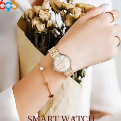 696 I109 Smart Watch 1.27 inch Smartwatch Fitness Running Watch Bluetooth ECG+PPG Pedometer Call Reminder Compatible with Android iOS Women Men Hands-Free Calls Message Reminder IP 67 41mm Watch Case