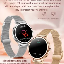 696 I109 Smart Watch 1.27 inch Smartwatch Fitness Running Watch Bluetooth ECG+PPG Pedometer Call Reminder Compatible with Android iOS Women Men Hands-Free Calls Message Reminder IP 67 41mm Watch Case