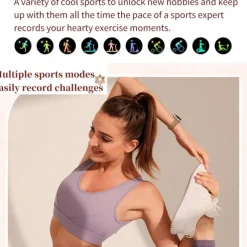 696 I109 Smart Watch 1.27 inch Smartwatch Fitness Running Watch Bluetooth ECG+PPG Pedometer Call Reminder Compatible with Android iOS Women Men Hands-Free Calls Message Reminder IP 67 41mm Watch Case