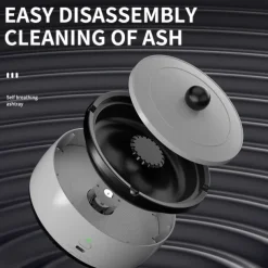 2 in 1 Air Purifier Multifunctional Smokeless Ashtray USB Rechargeable Ash Tray Electronic Ashtray with Filter Multifunctional Smokeless Ashtray