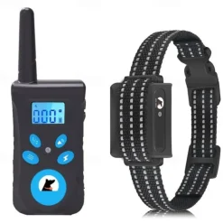 2 In 1 Automatic Anti Bark & Remote Training Collar Electric 3 Modes Beep Vibration Shock Waterproof Rechargeable Pet Behaviour Obedience Training