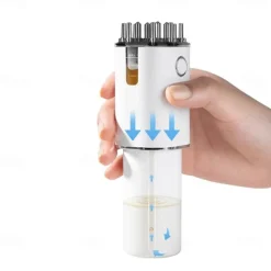 3 In 1 EMS Electric Hair Scalp Massager Brush Hair Oil Applicator LED Red Light Comb For Hair Growth