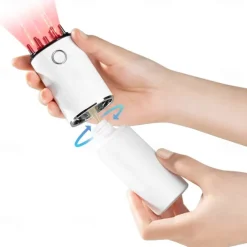 3 In 1 EMS Electric Hair Scalp Massager Brush Hair Oil Applicator LED Red Light Comb For Hair Growth