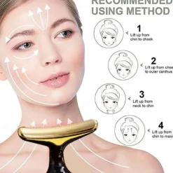 3 in 1 Face Neck Massager ION LED Photon Therapy Facial Lifting Beauty Devices Remove Double Chin Anti Wrinkle Skin Care Tools