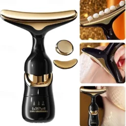 3 in 1 Face Neck Massager ION LED Photon Therapy Facial Lifting Beauty Devices Remove Double Chin Anti Wrinkle Skin Care Tools