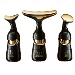 3 in 1 Face Neck Massager ION LED Photon Therapy Facial Lifting Beauty Devices Remove Double Chin Anti Wrinkle Skin Care Tools