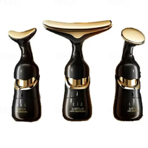 3 in 1 Face Neck Massager ION LED Photon Therapy Facial Lifting Beauty Devices Remove Double Chin Anti Wrinkle Skin Care Tools