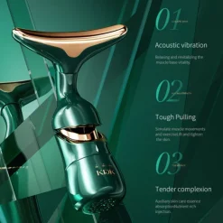 3 in 1 Face Neck Massager ION LED Photon Therapy Facial Lifting Beauty Devices Remove Double Chin Anti Wrinkle Skin Care Tools