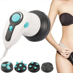 4 IN 1 Infrared Electric Anti-Cellulite Massager Gun Body Slimming, Relaxing Muscle 3D Roller Device Weight Loss Fat Remove