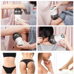 4 IN 1 Infrared Electric Anti-Cellulite Massager Gun Body Slimming, Relaxing Muscle 3D Roller Device Weight Loss Fat Remove