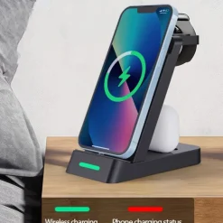 3 In 1 Multifunctional Wireless Charger Charging Station For iPhone/iWatch/AirPods Samsung Ultra Galaxy Watch Buds