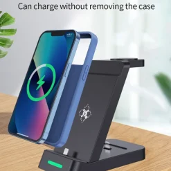 3 In 1 Multifunctional Wireless Charger Charging Station For iPhone/iWatch/AirPods Samsung Ultra Galaxy Watch Buds