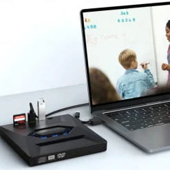 7 In 1 Portable USB 3.0 Ultra-thin External DVD Recorder Drive Reader Player Optical Drive For Laptop Desktop Accessories