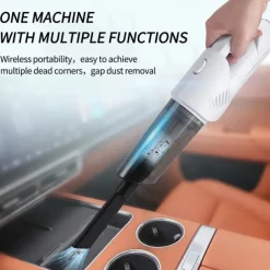 2 in 1 Portable Vacuum Cleaner Handheld Cordless Wireless Vacuum Cleaners Rechargeable High Power Dry Wet Vacuum Cleaner For Car Home
