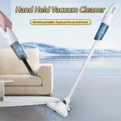 2 in 1 Portable Vacuum Cleaner Handheld Cordless Wireless Vacuum Cleaners Rechargeable High Power Dry Wet Vacuum Cleaner For Car Home