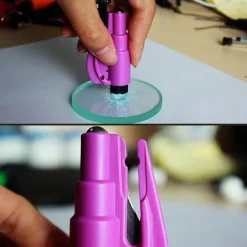 2 In 1 Safety Belt Cutter Emergency Key Chain Car Escape Tool Metal Safety Hammer Mini Fire Hammer Life-saving Hammer Car Emergency Escape Device Window Breaker