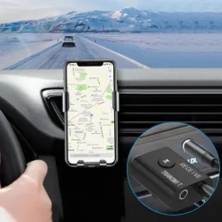 2 In 1 USB Bluetooth 5.0 Dongle Adapter Receiver Transmitter Stereo Wireless Audio Adapter USB 3.5mm for PC Desktops Headphones