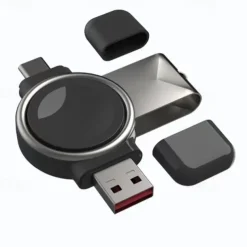 2 In 1 Wireless Charger For Samsung Galaxy Watch 5 Pro 4 3 Active 2 1 Classic Fast Charging Cable Dock Station USB Type C Portable Charger