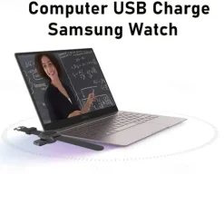 2 In 1 Wireless Charger For Samsung Galaxy Watch 5 Pro 4 3 Active 2 1 Classic Fast Charging Cable Dock Station USB Type C Portable Charger