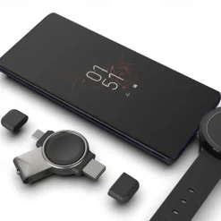 2 In 1 Wireless Charger For Samsung Galaxy Watch 5 Pro 4 3 Active 2 1 Classic Fast Charging Cable Dock Station USB Type C Portable Charger