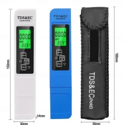 3 In1 Meter Digital Water Quality Tester TDS EC Meter Temperature Tester Pen Multifunctional Digital Water Quality Tester For Water Purity TEMP PPM Tester TDS Meter Digital Water Quality Tester