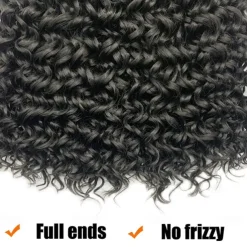 18 Inch 8 Packs Curly Crochet Hair Beach Curl Water Wave Crochet Hair Deep Wave Wavy Braids Curly Crochet Hair For Black Women