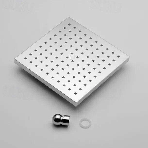 7.9 Inch Basics Rainfall Shower Head Rectangular/Contemporary Shower Head Polished Chrome