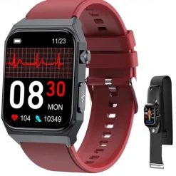 1.91 inch Cardica Blood Glucose Smart Watch ECG Monitoring Blood Pressure Body Temperature Smartwatch Men IP68 Waterproof Fitness Tracker