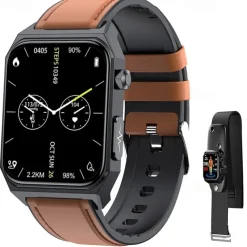 1.91 inch Cardica Blood Glucose Smart Watch ECG Monitoring Blood Pressure Body Temperature Smartwatch Men IP68 Waterproof Fitness Tracker