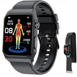 1.91 inch Cardica Blood Glucose Smart Watch ECG Monitoring Blood Pressure Body Temperature Smartwatch Men IP68 Waterproof Fitness Tracker