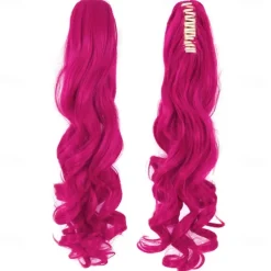 28 Inch/70 cm Lolita Long Curly 2 Ponytails Clip on Cosplay Wig
