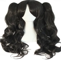 28 Inch/70 cm Lolita Long Curly 2 Ponytails Clip on Cosplay Wig