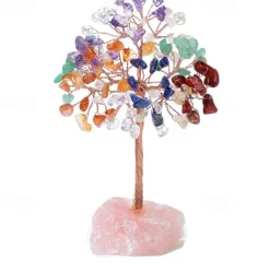 4.72 inch Crystal Tree of Life Healing Crystal Trees for Home Decor Office Desk Decor Living Room Decor Handmade Bonsai Trees for Positive Energy Money Good Luck Birthday Gifts for Women Mom